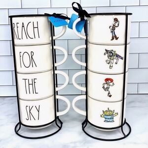 Toy Story Rae Dunn Artisan Collection Stackable Mugs Set
